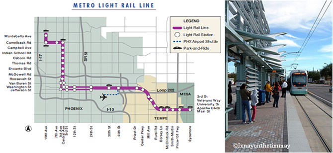 ライトレール（Light Rail）の地図